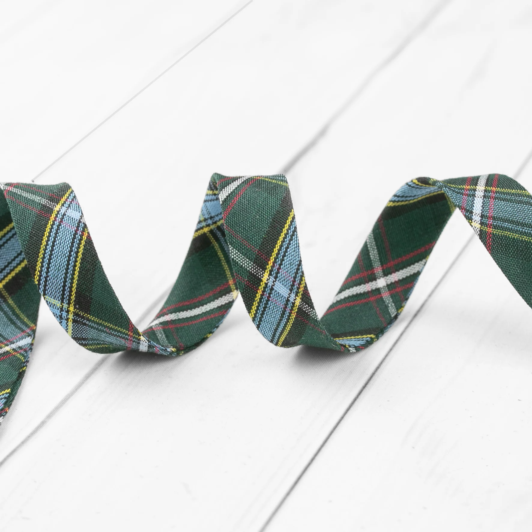 Tartan Double Fold Bias Tape - Labrador