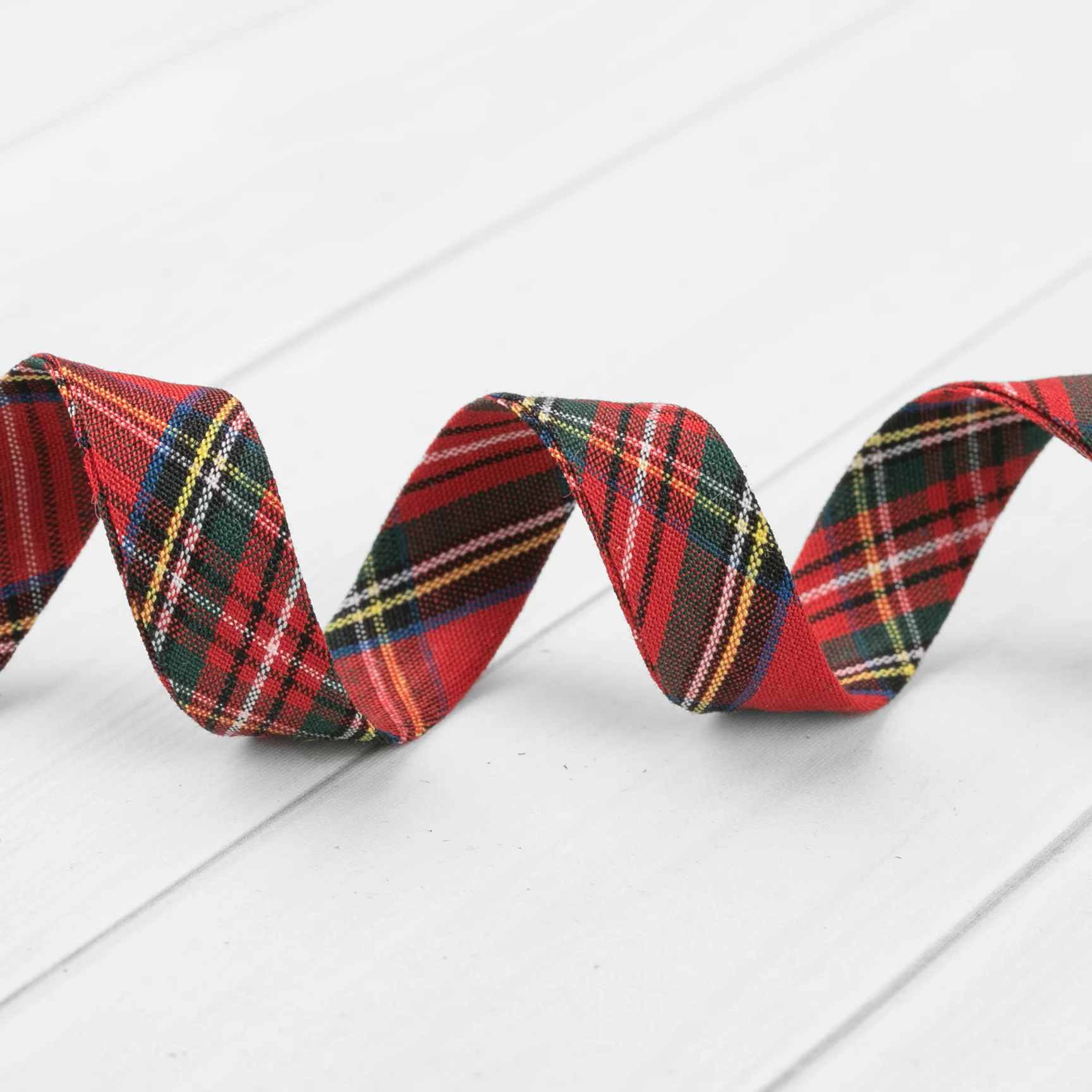 Tartan Double Fold Bias Tape - Royal Stewart