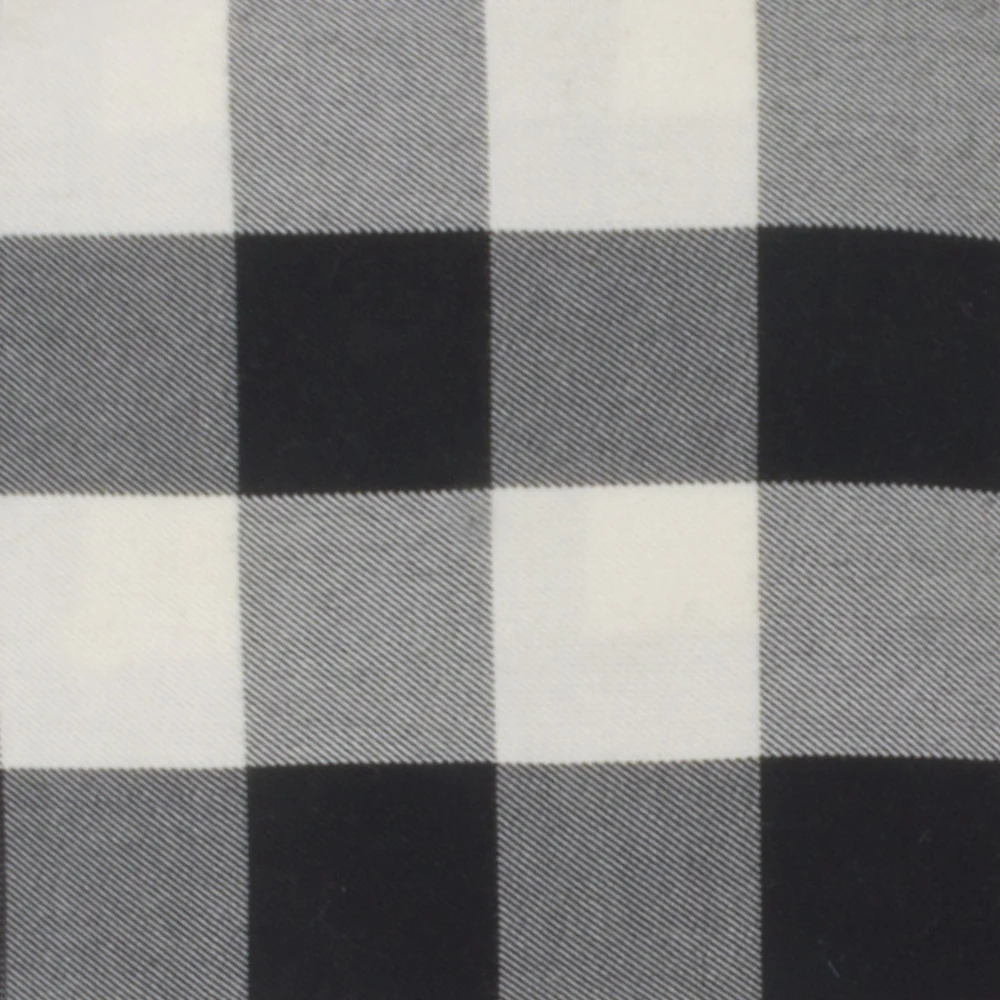 Tartan Suiting - Buffalo Check - Off White / Black