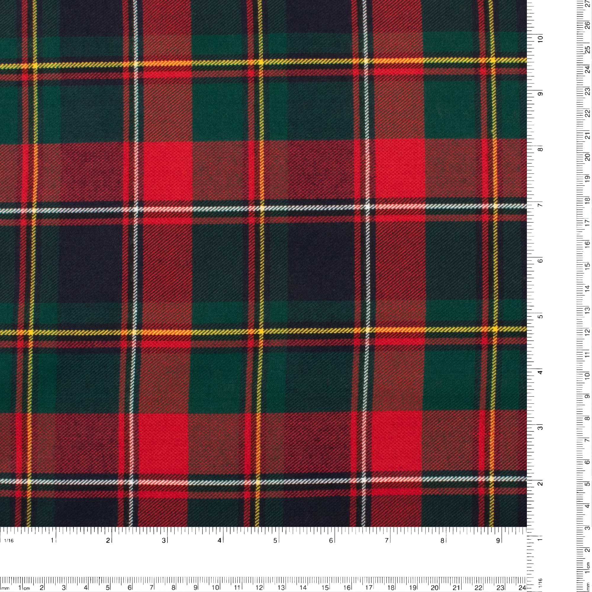 Tartan Suiting - Quebec - Blue/Red/Green - Image 3
