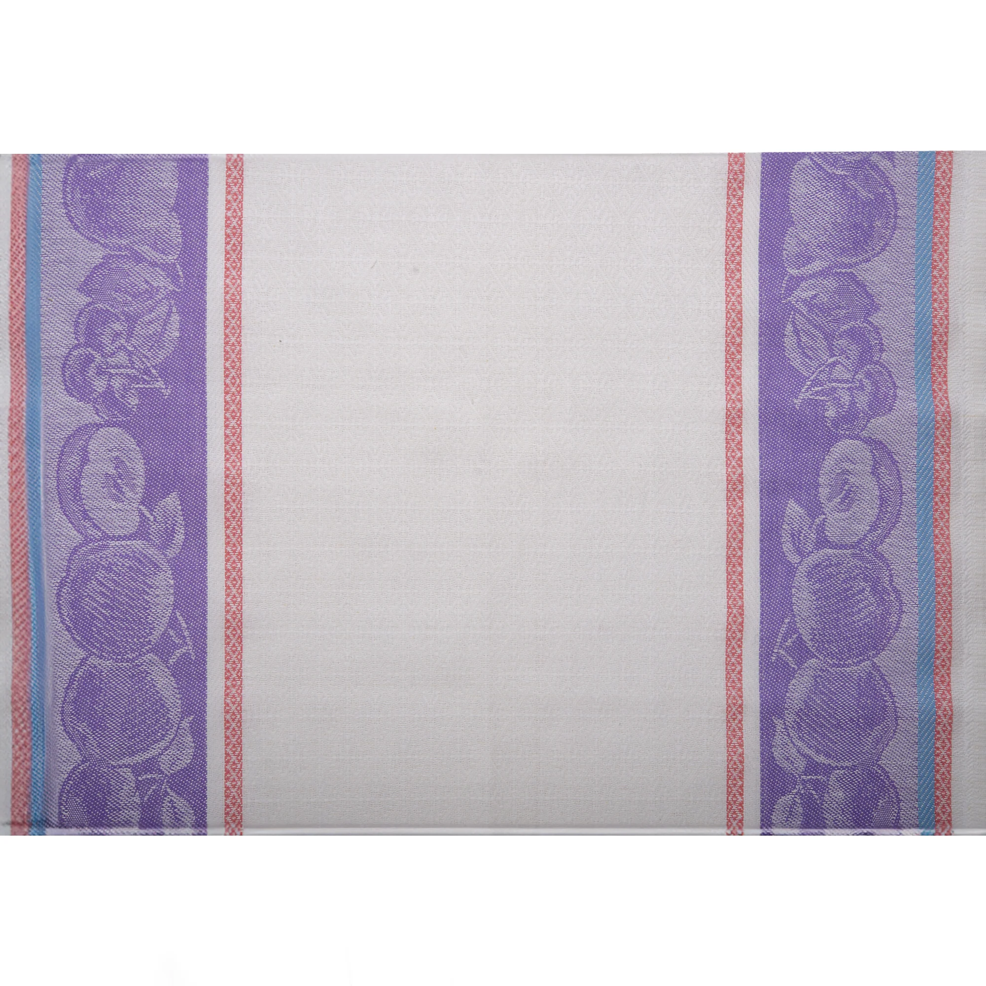 Tea Towelling - JACQUARD - Apple - Purple