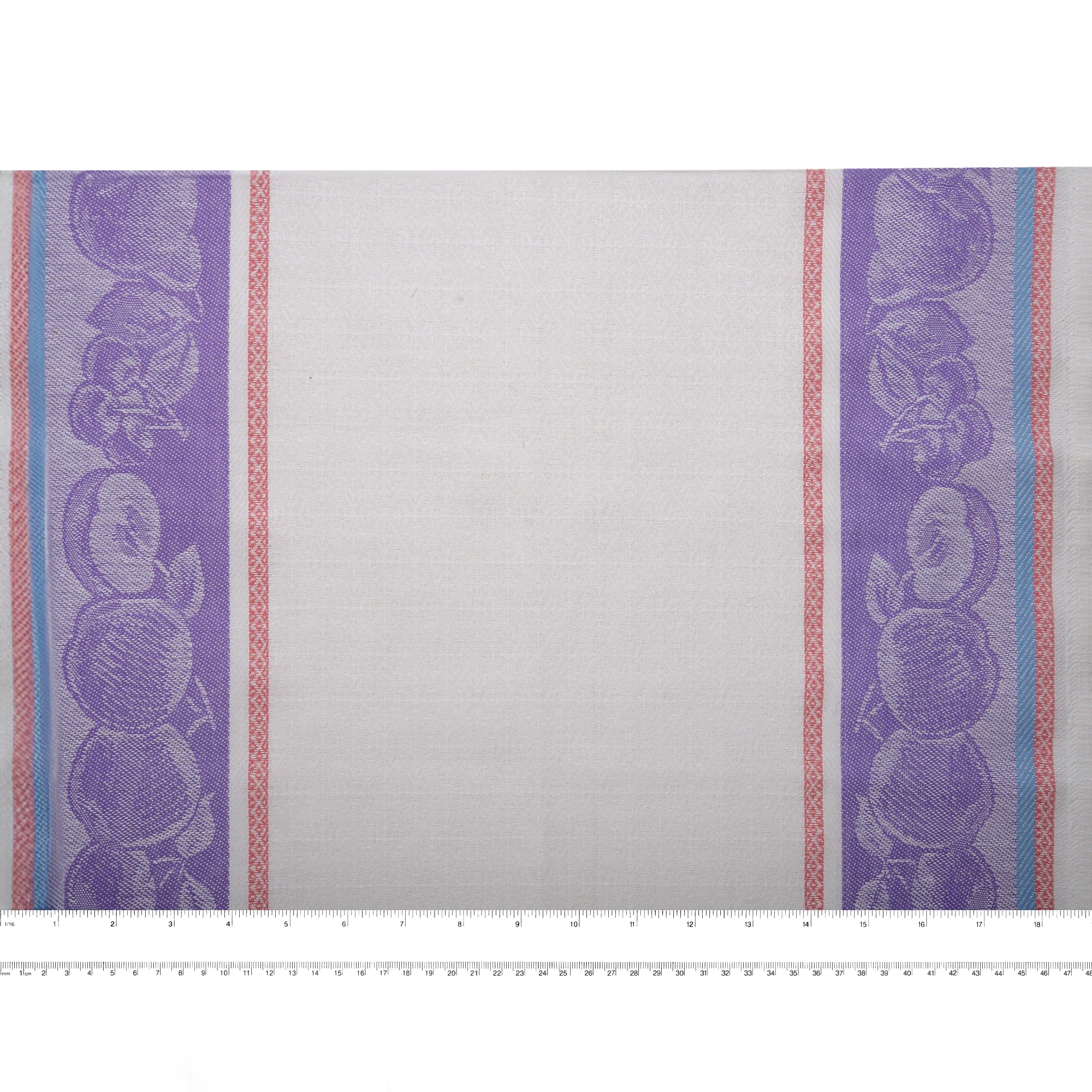 Tea Towelling - JACQUARD - Apple - Purple - Image 3