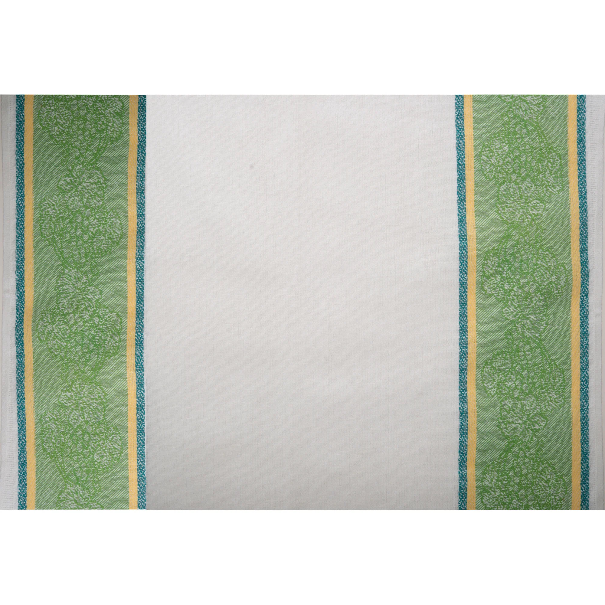 Tea Towelling - JACQUARD - Grapes - Greeen