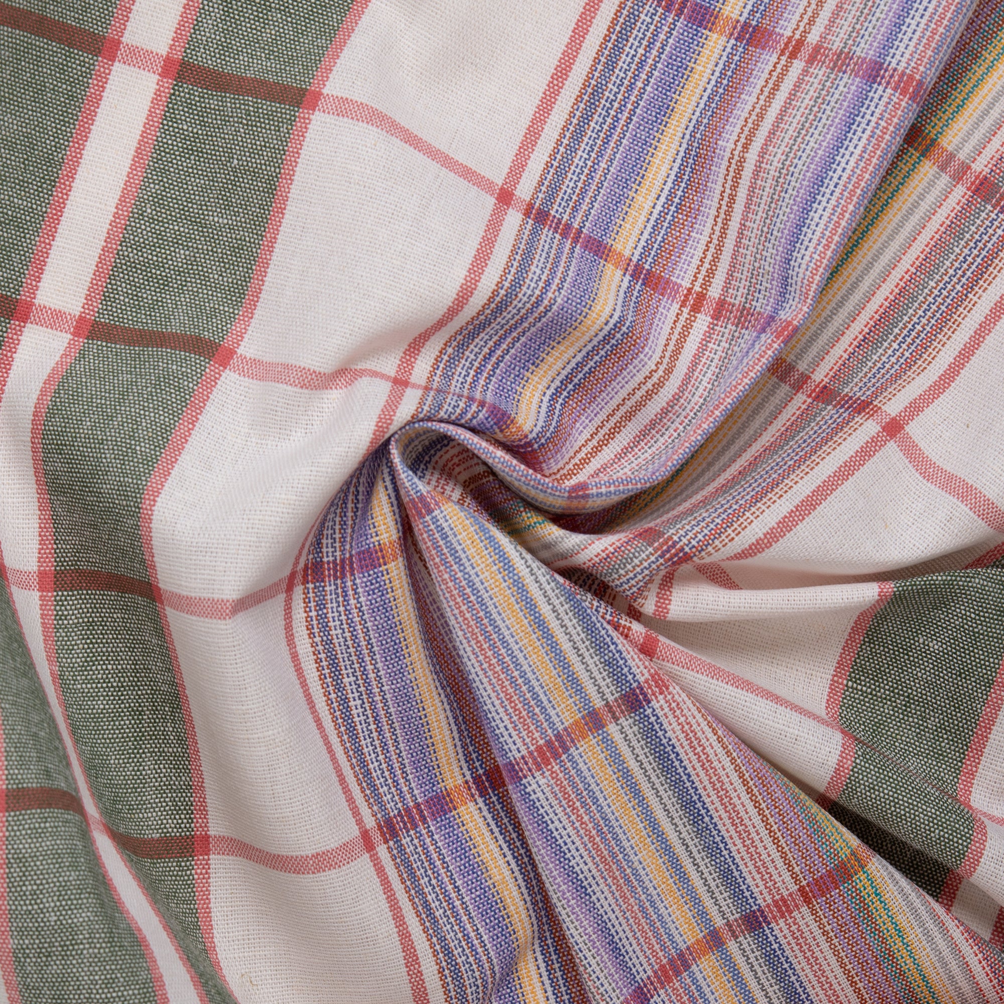Tea Towelling - JACQUARD - Plaids / Stripes - Grey - Image 2
