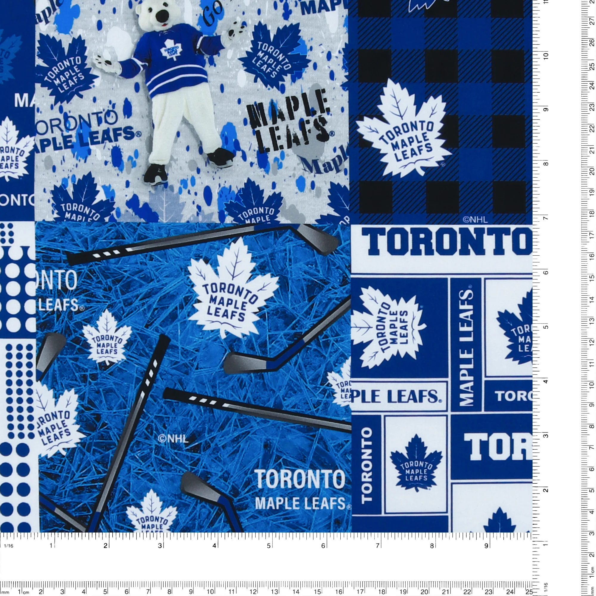 Toronto Maple Leafs NHL COTTON Print - Blue - Image 3