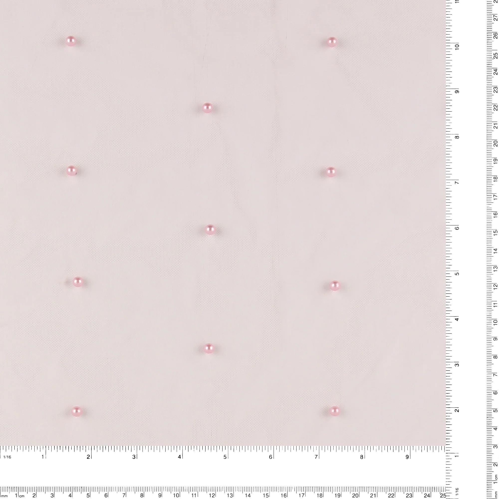 Tulle with Pearls - 410 - Pink - Image 3