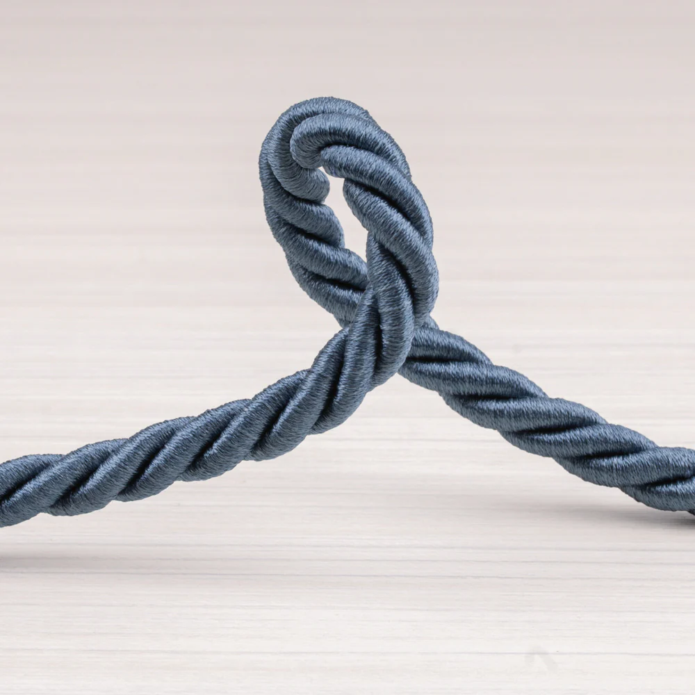 Twisted cord ⅜ po (1 cm) Blue