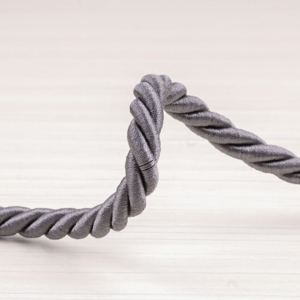 Twisted cord ⅜ po (1 cm) Charcoal