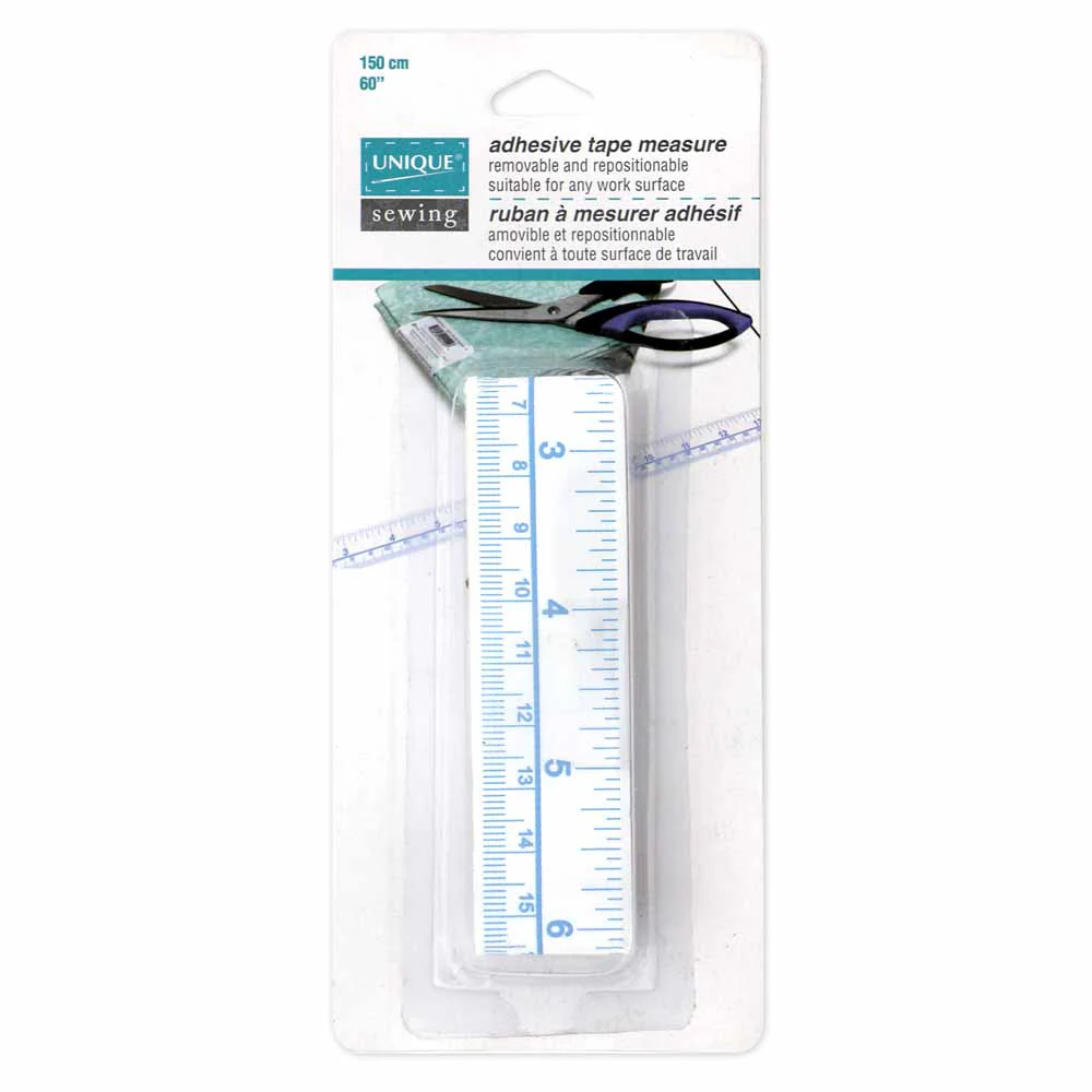 UNIQUE SEWING Adhesive Tape Measure - 150cm (60")