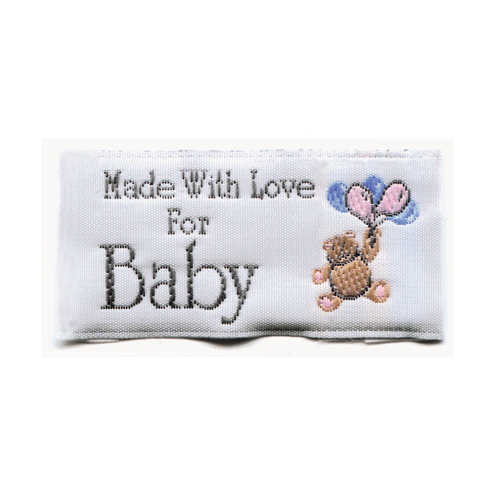Unique Baby Love Label - White -2 pcs - Image 2