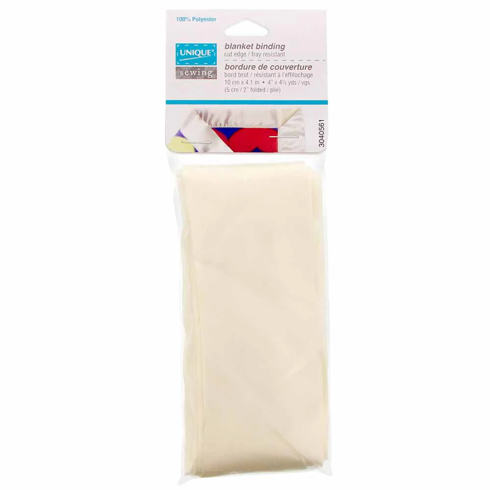 UNIQUE SEWING Blanket Binding 10cm x 4.1m - Ecru