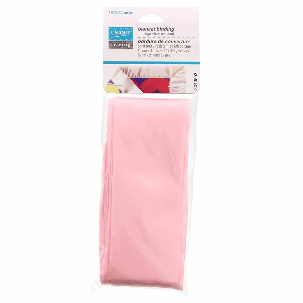 UNIQUE SEWING Blanket Binding 10cm x 4.1m - Pink