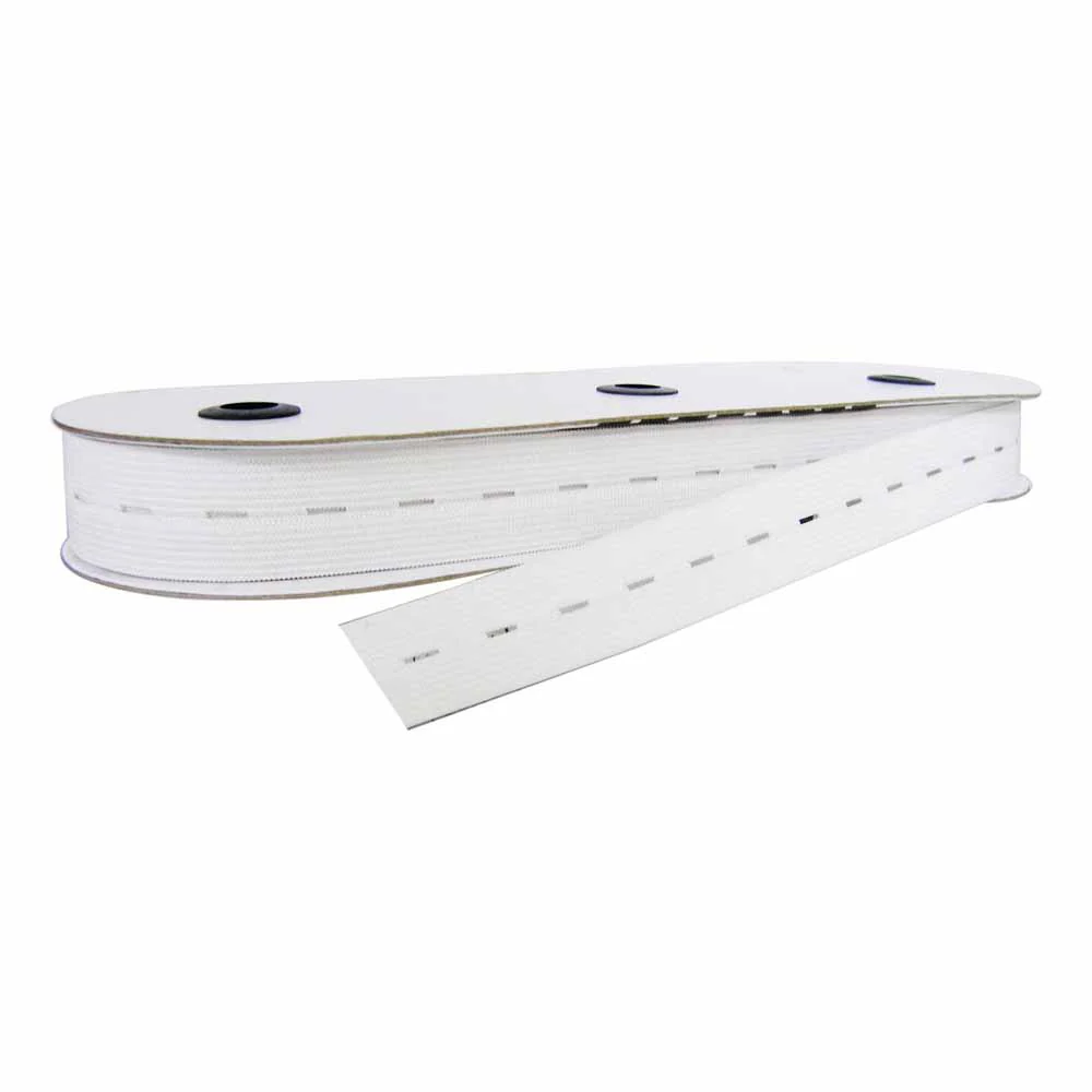 UNIQUE Buttonhole Elastic 25mm - White