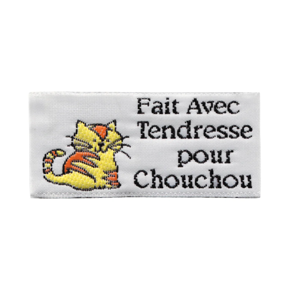 Unique Chouchou Love Label - Beige -2 pcs - Image 2