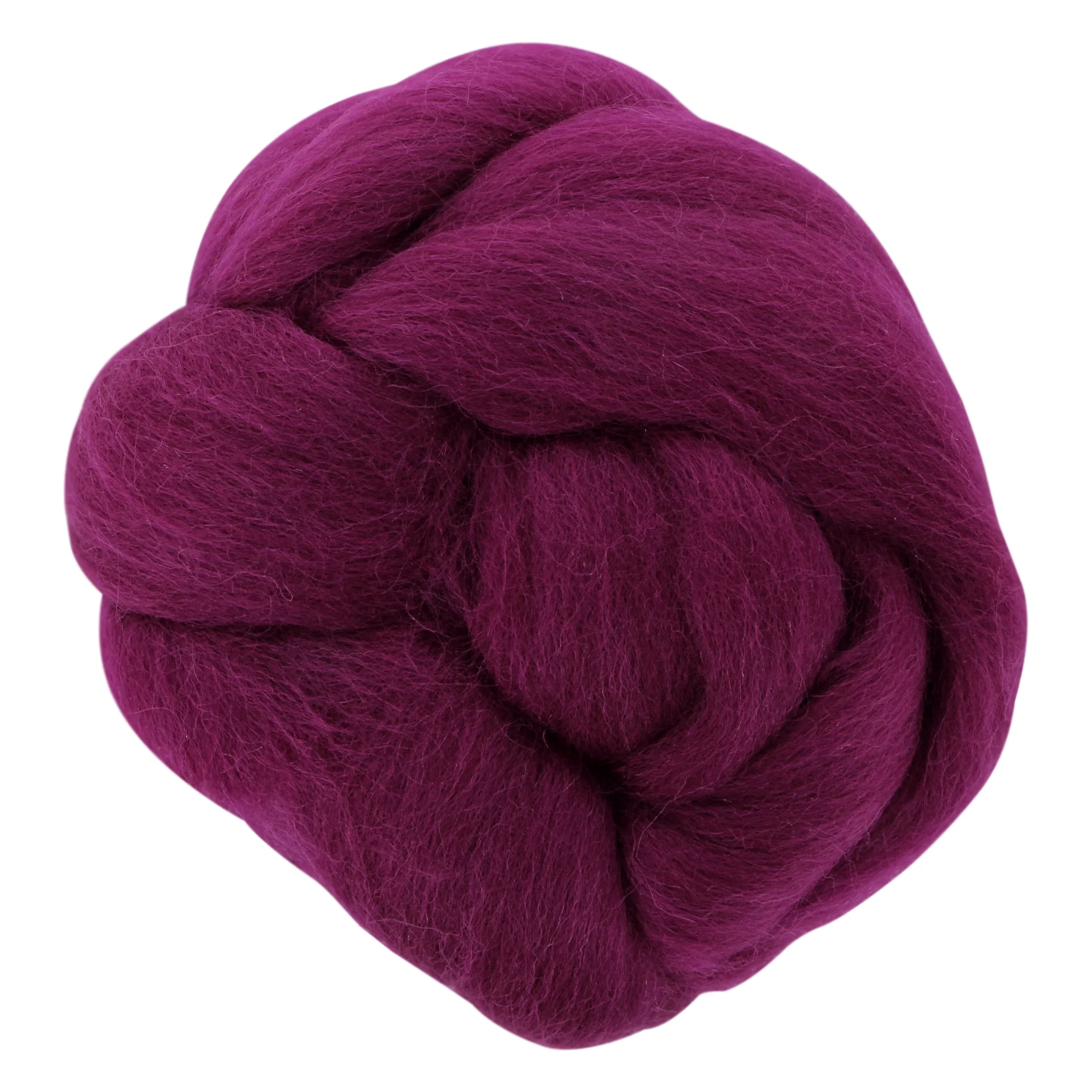 UNIQUE CRAFT Natural Wool Roving - 25g - Berry - Image 2