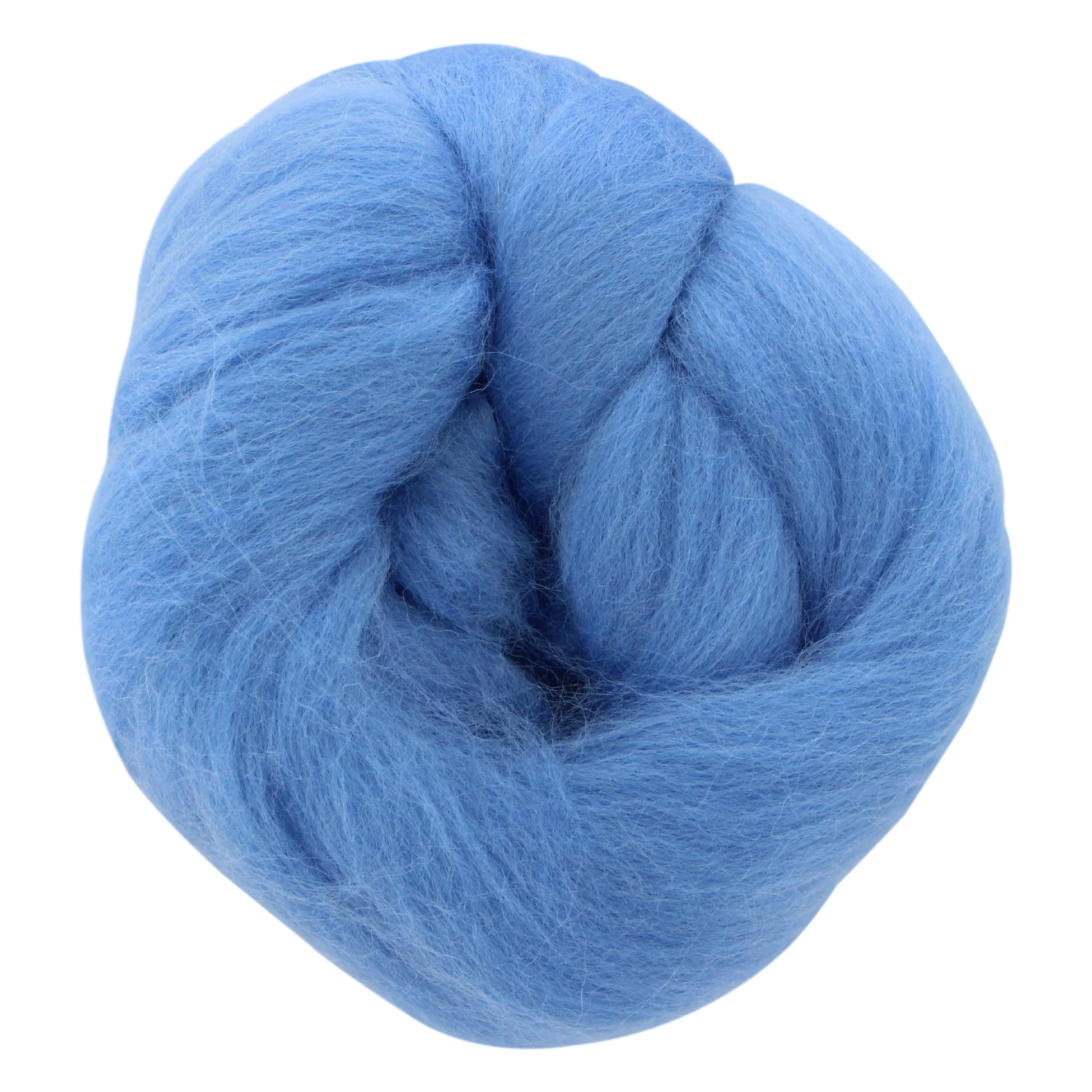 UNIQUE CRAFT Natural Wool Roving - 25g - Mikonos Blue - Image 2