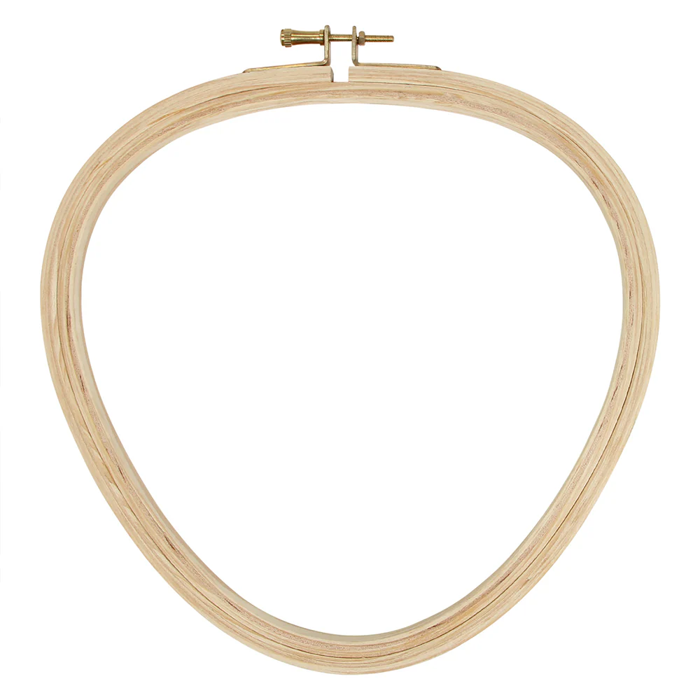 UNIQUE CRAFT Wood Embroidery Hoop - Triangle - 20cm (8")