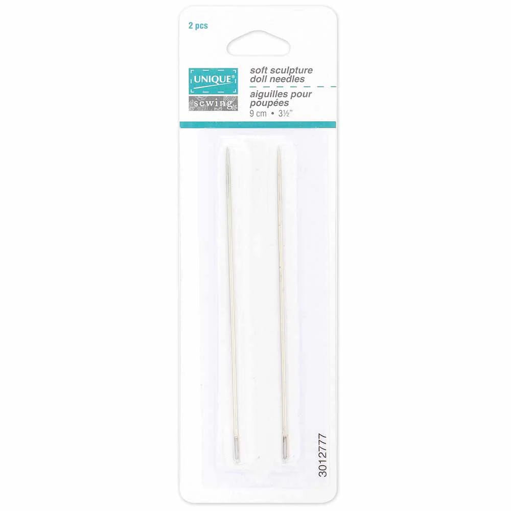 UNIQUE SEWING Doll Needles - 9cm - 2pcs
