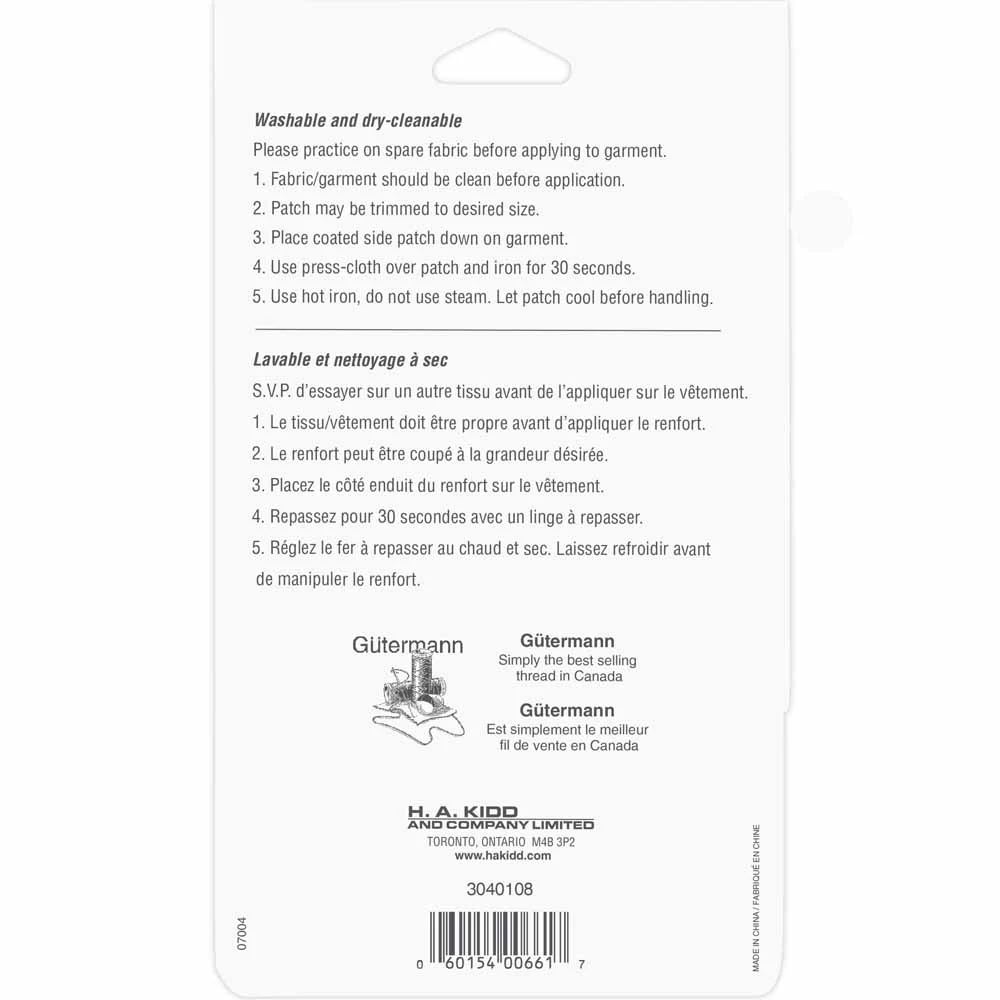UNIQUE SEWING Drill Patch Navy - 10 x 15cm (4" x 6") - 2pcs - Image 2