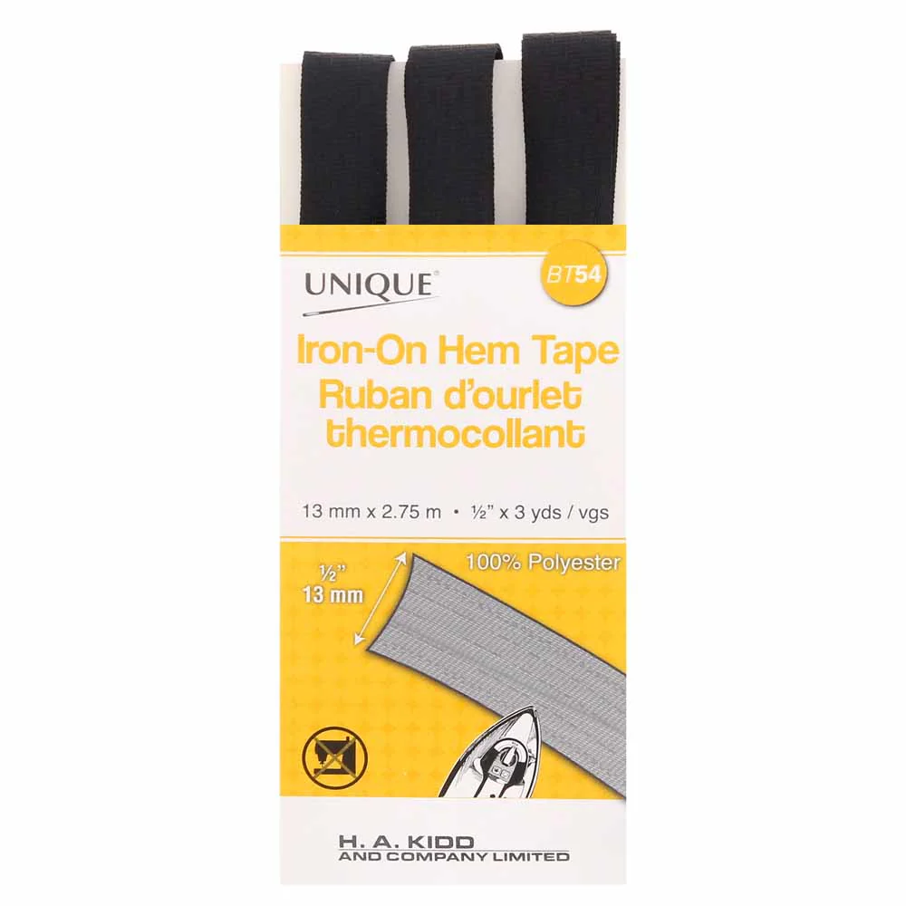 UNIQUE Fusible Seam Binding Black 001