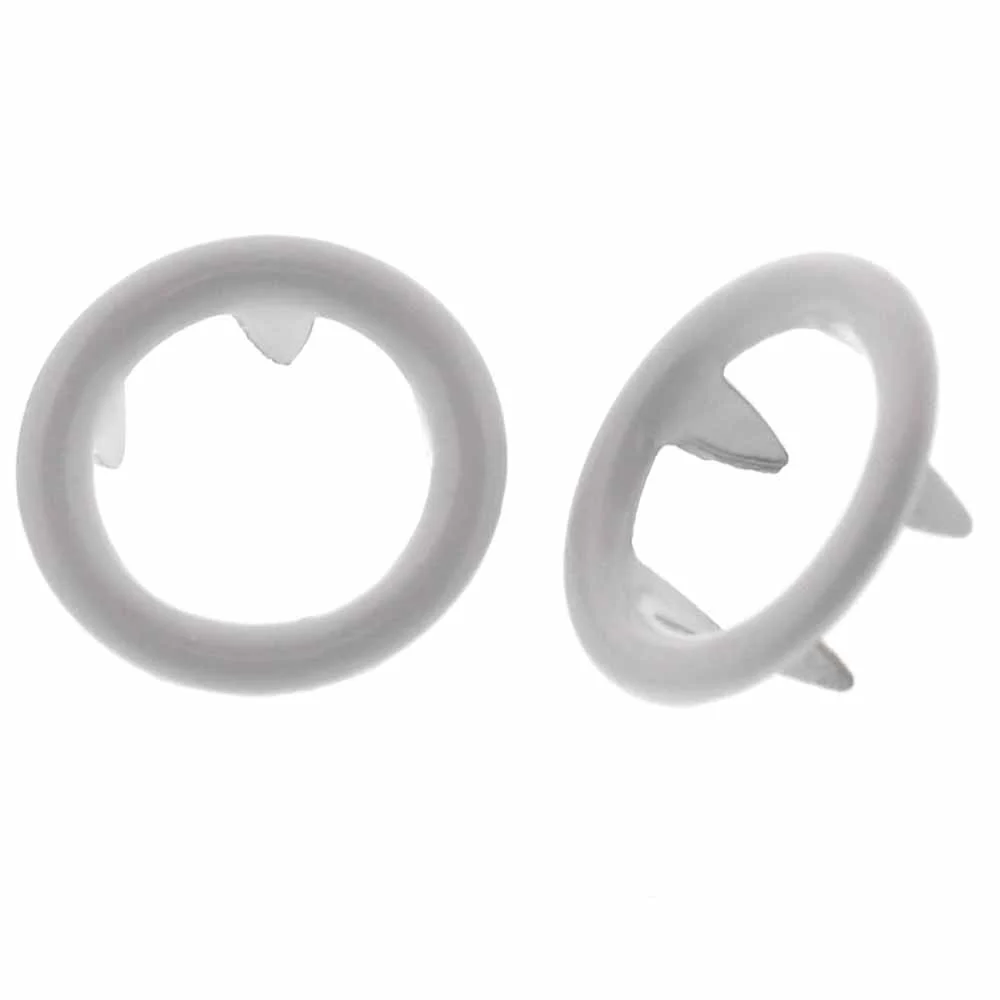 UNIQUE SEWING Halo Snaps White - 11.5mm (½") - 8 sets - Image 2