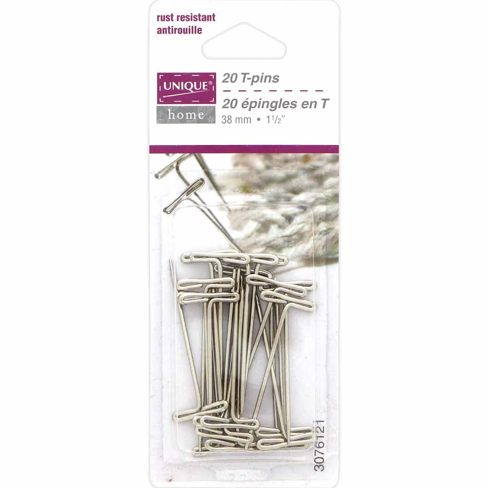 UNIQUE HOME T-Pins - 20pcs - 38mm (1½")