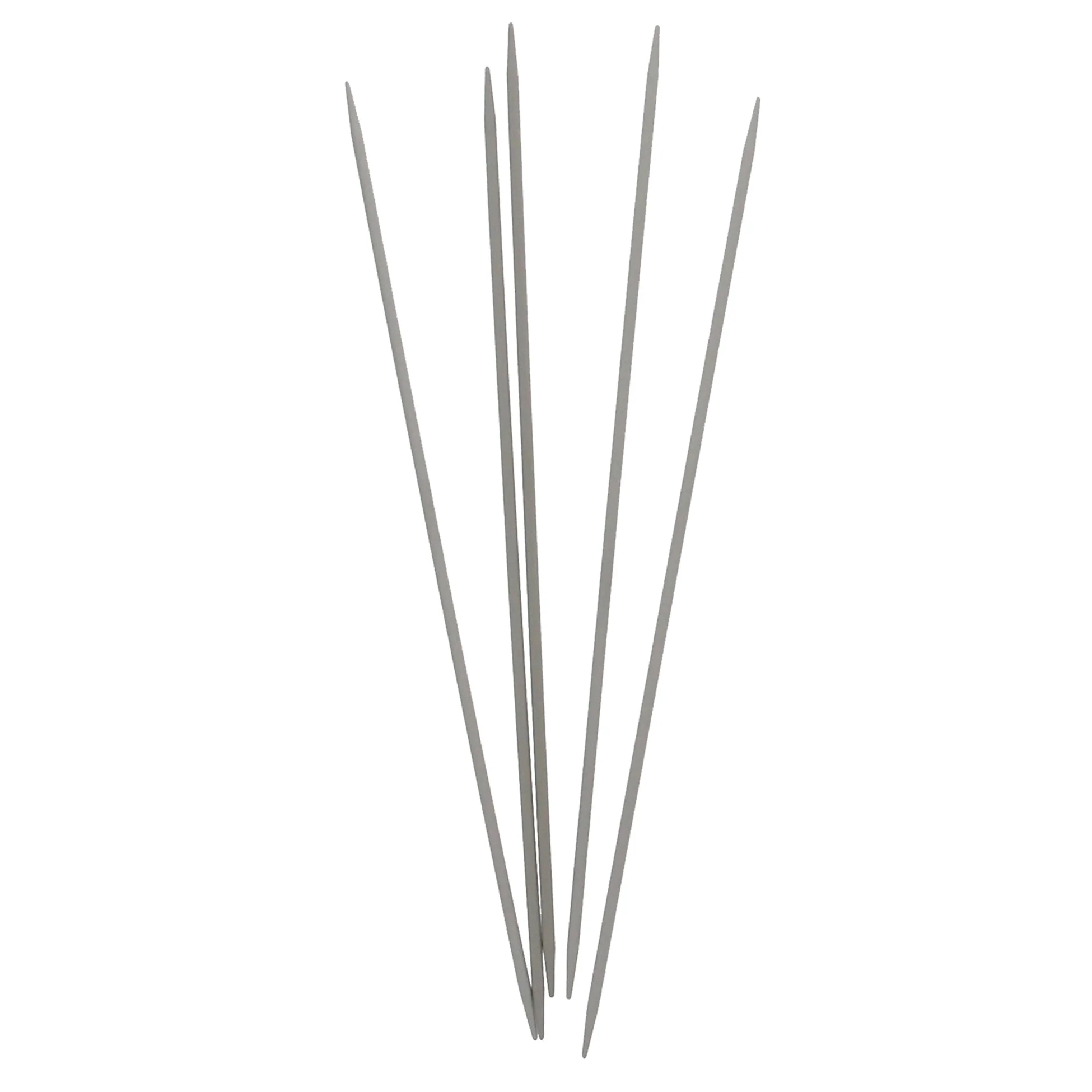UNIQUE KNITTING Double Point Knitting Needles 20cm (8") - Set of 5 Aluminum - 2.75mm/US 2