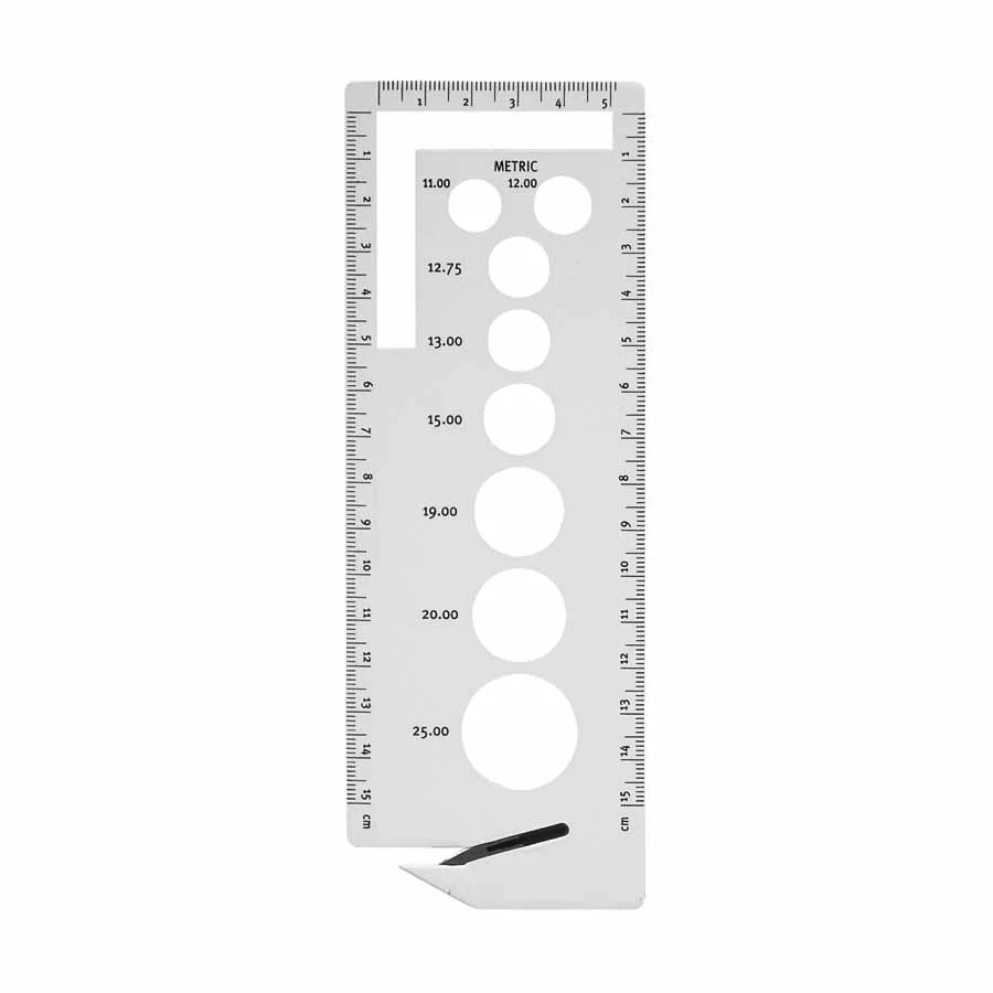 UNIQUE KNITTING Knitting Gauge With Yarn Cutter - Large - Image 2