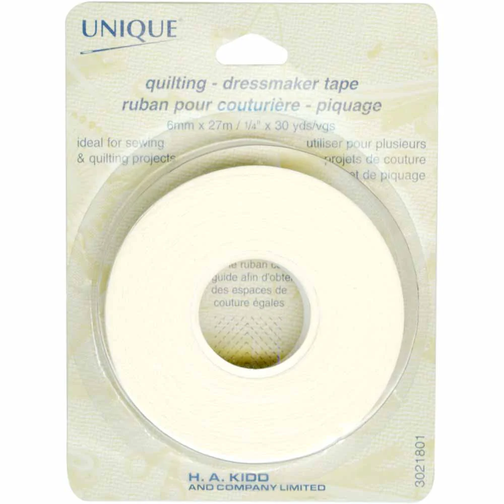UNIQUE Quilters' Tape 6mm x 27m (¼" x 30yd)