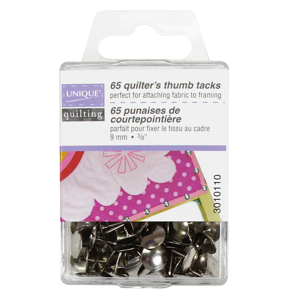 UNIQUE Quilters' Thumb Tacks - 9mm (⅜") - 65pcs
