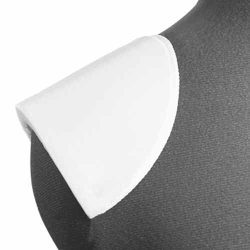 UNIQUE SEWING Set-In Shoulder Pads Large White - 19mm (¾") - 2pcs - Image 2