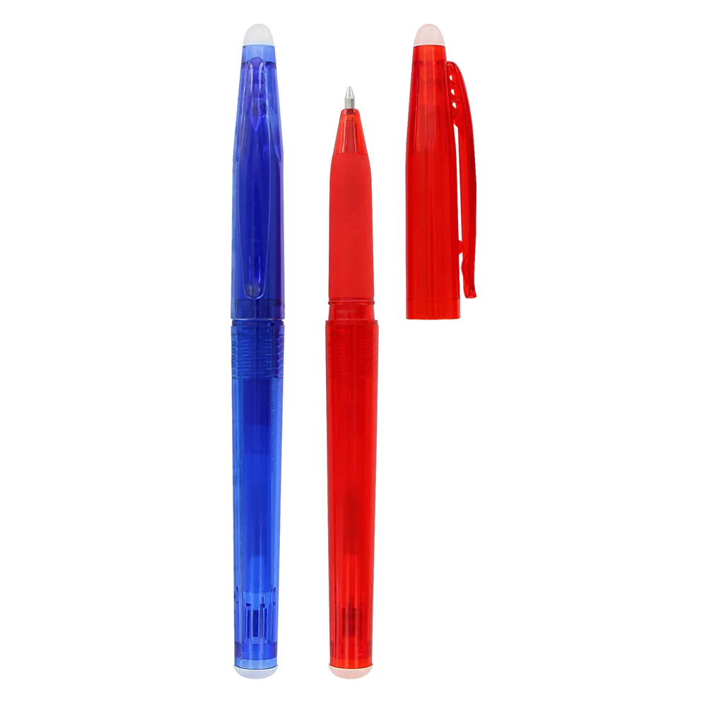 UNIQUE SEWING Erasable Fabric Pens - Blue & Red - 2 pcs