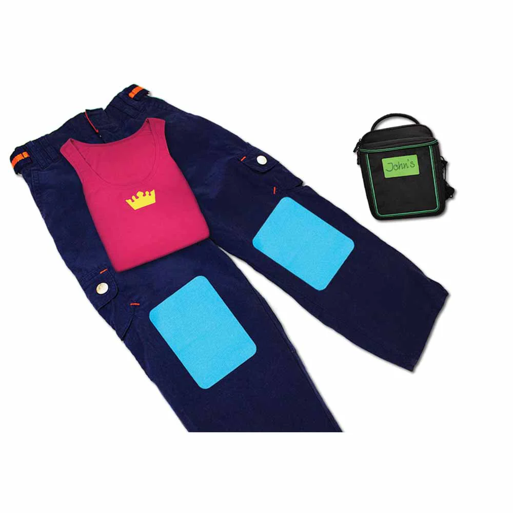UNIQUE SEWING Iron-On Twill Patches - Primary Colours - 4 pcs. - Image 3