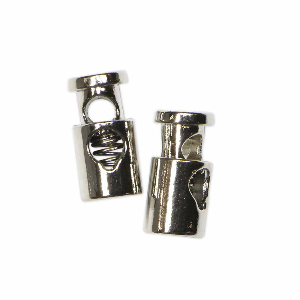 UNIQUE SEWING Metal Cord Stops - Silver - 2 pcs - Image 2