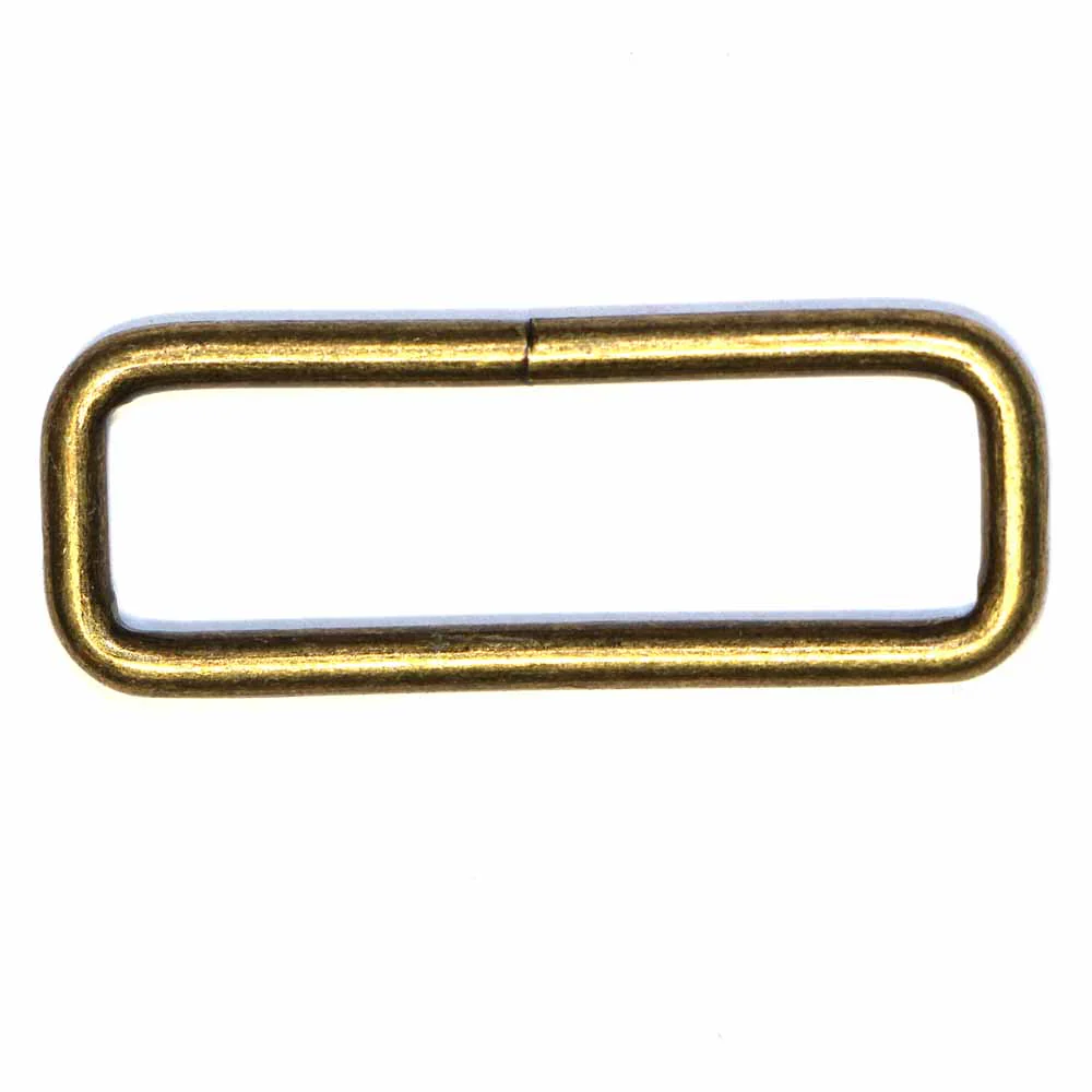 UNIQUE SEWING Rectangle Rings - 25mm (1") - Antique Gold - 4 pcs. - Image 2