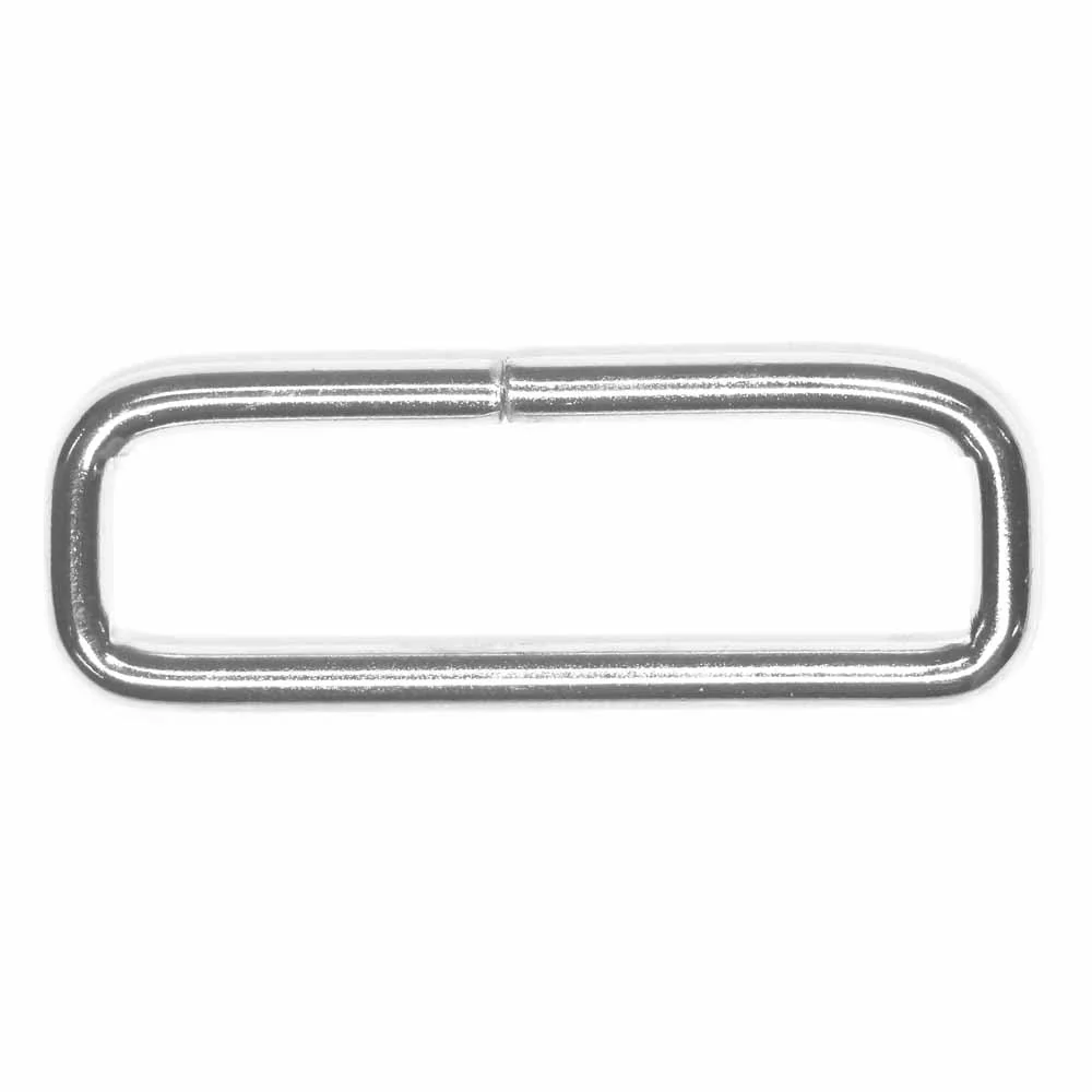 UNIQUE SEWING Rectangle Rings - 38mm (1½") - Silver - 4 pcs. - Image 2