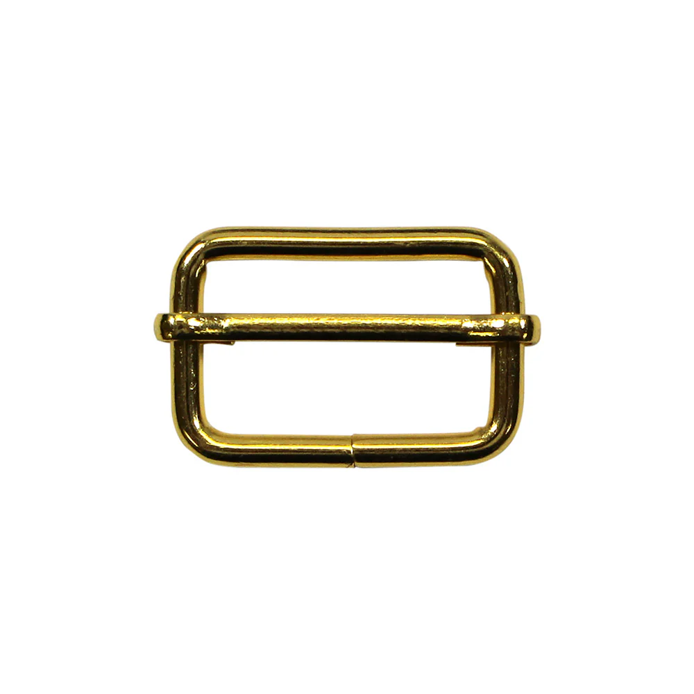 UNIQUE SEWING Slide Buckle - Metal - 25mm (1") - Gold - 2 pcs - Image 2