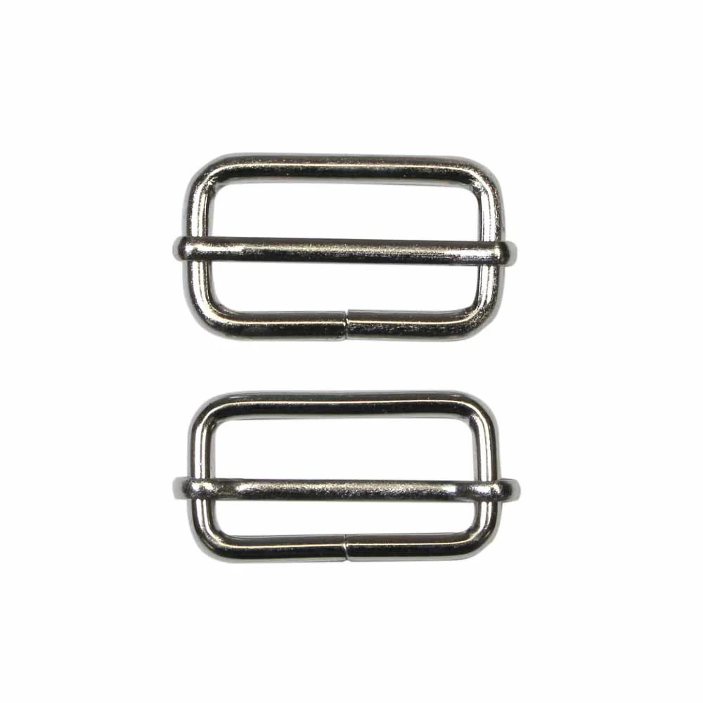 UNIQUE SEWING Slide Buckle - Metal - 32mm (1¼") - Silver - 2 pcs - Image 2
