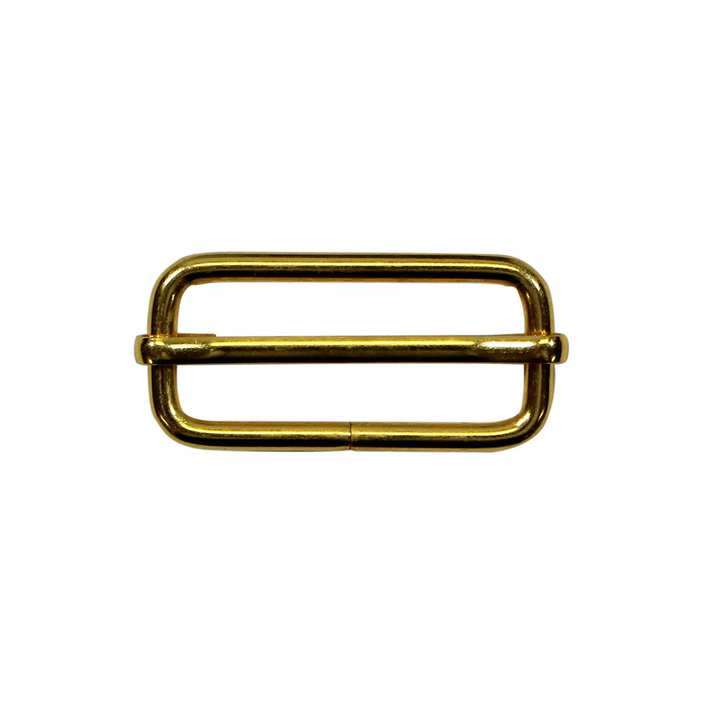 UNIQUE SEWING Slide Buckle - Metal - 38mm (1½") - Gold - 2 pcs - Image 2