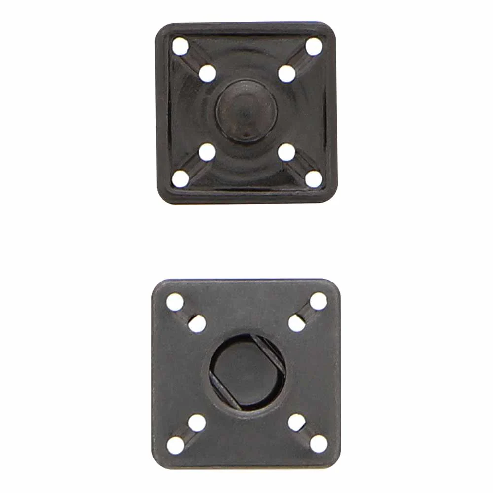 UNIQUE SEWING Square Snap Fasteners - 14mm (½") - Gunmetal - 4 sets - Image 3
