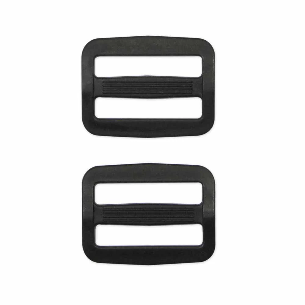 UNIQUE SEWING Strap Adjuster - Plastic - 25mm (1") - Black - 2 pcs - Image 2