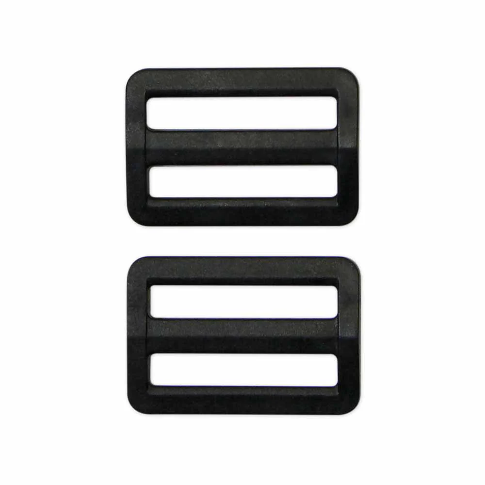 UNIQUE SEWING Strap Adjuster - Plastic - 32mm (1¼") - Black - 2 pcs - Image 2