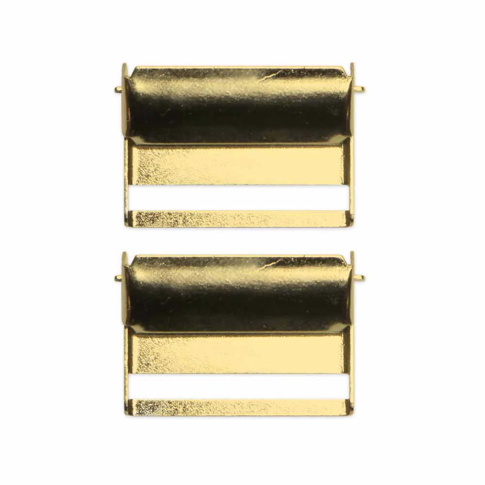 UNIQUE SEWING Suspender Slides - Gold - 2 pcs - 25mm (1") - Image 2