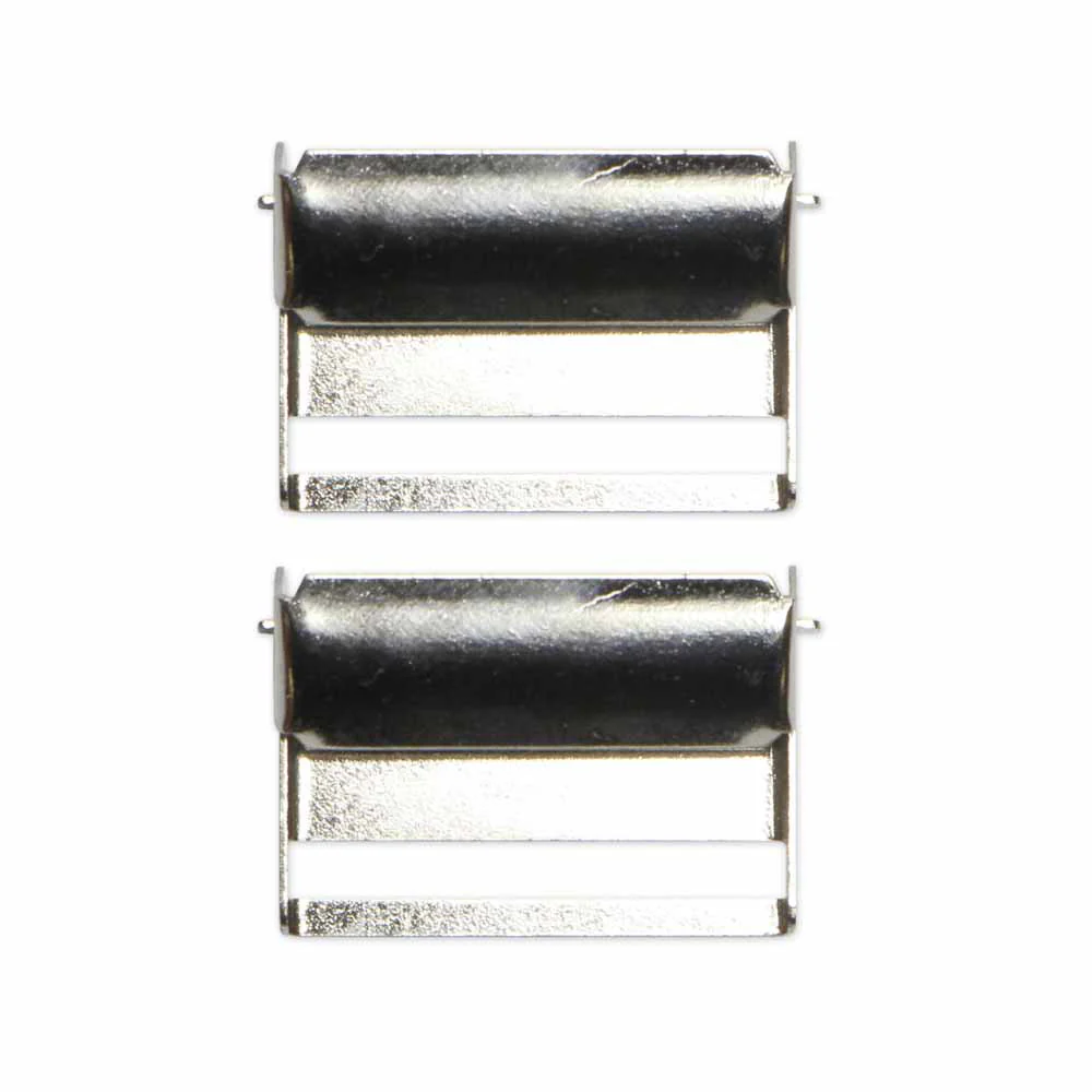 UNIQUE SEWING Suspender Slides - Silver - 2 pcs - 25mm (1") - Image 2