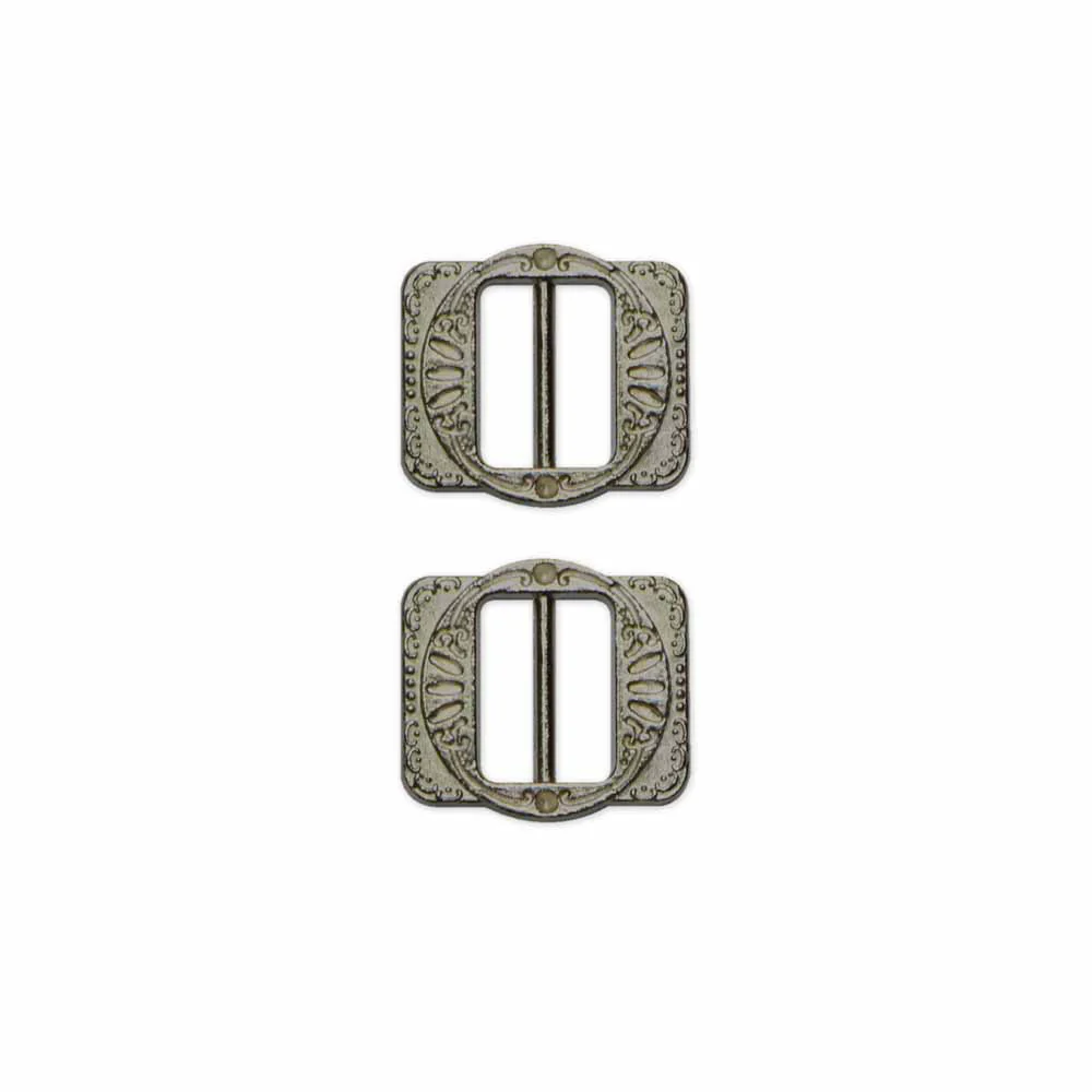 UNIQUE SEWING Vest Buckles - 12mm (½") - Gunmetal -  2 pcs - Image 2