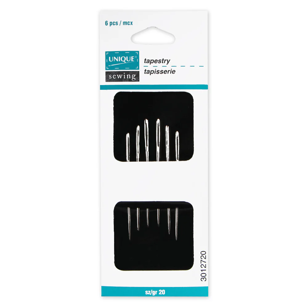 UNIQUE SEWING Tapestry Needles - size 20 - 6pcs