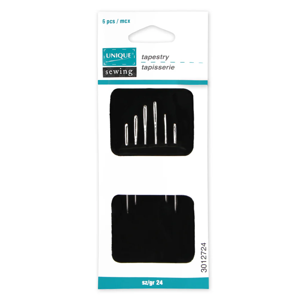 UNIQUE SEWING Tapestry Needles - size 24 - 6pcs