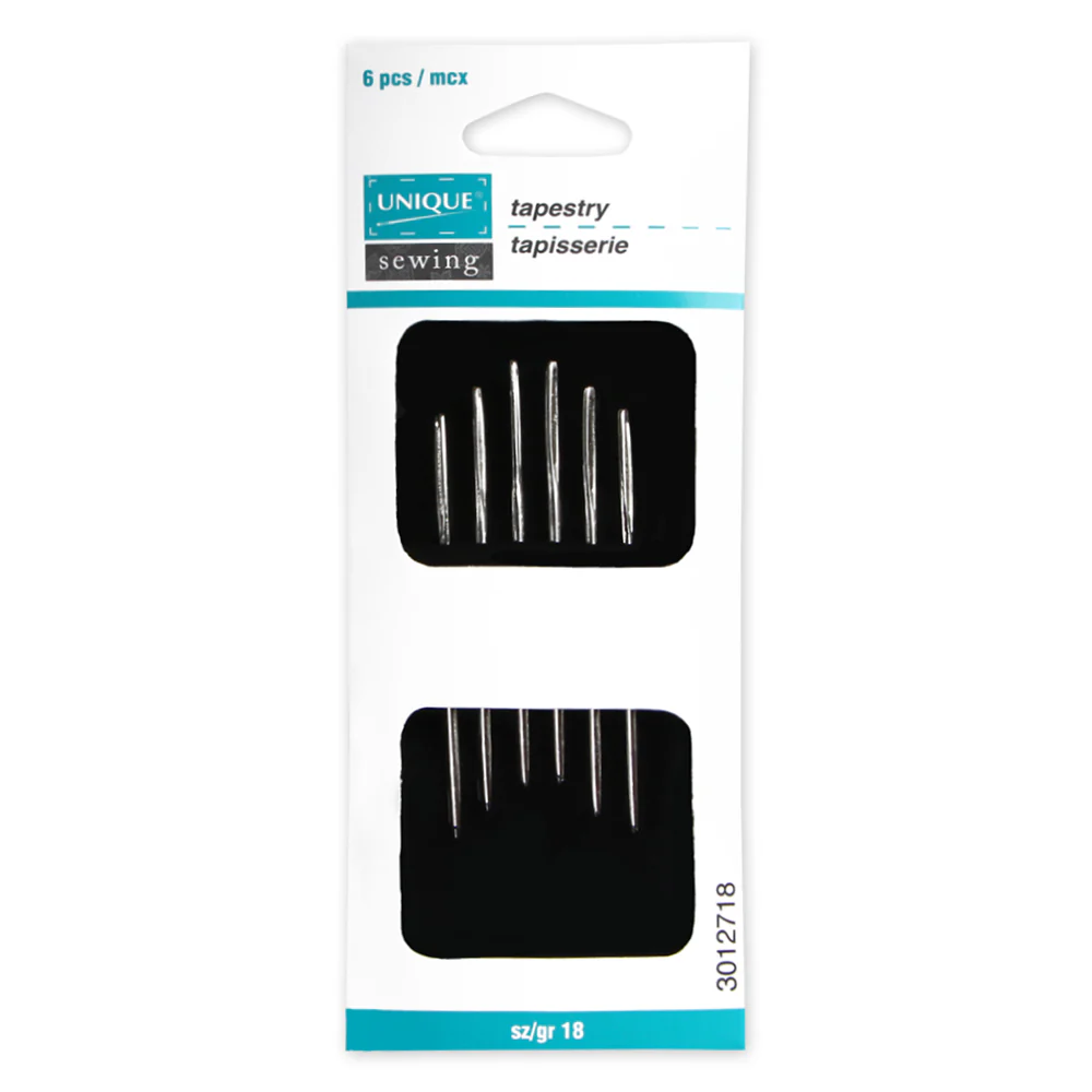 UNIQUE SEWING Tapestry Needles - sizes 18/24 - 6pcs