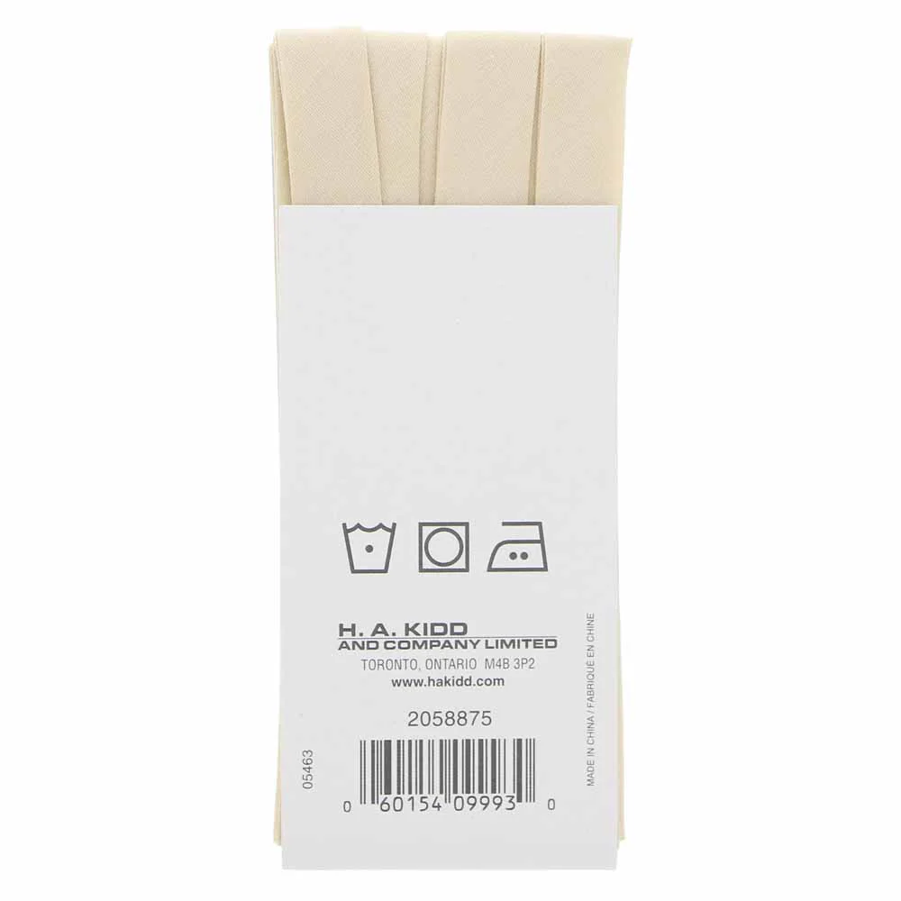 UNIQUE - Extra Wide Double Fold Bias Tape - 15mm x 2.75m - Fawn - Image 2