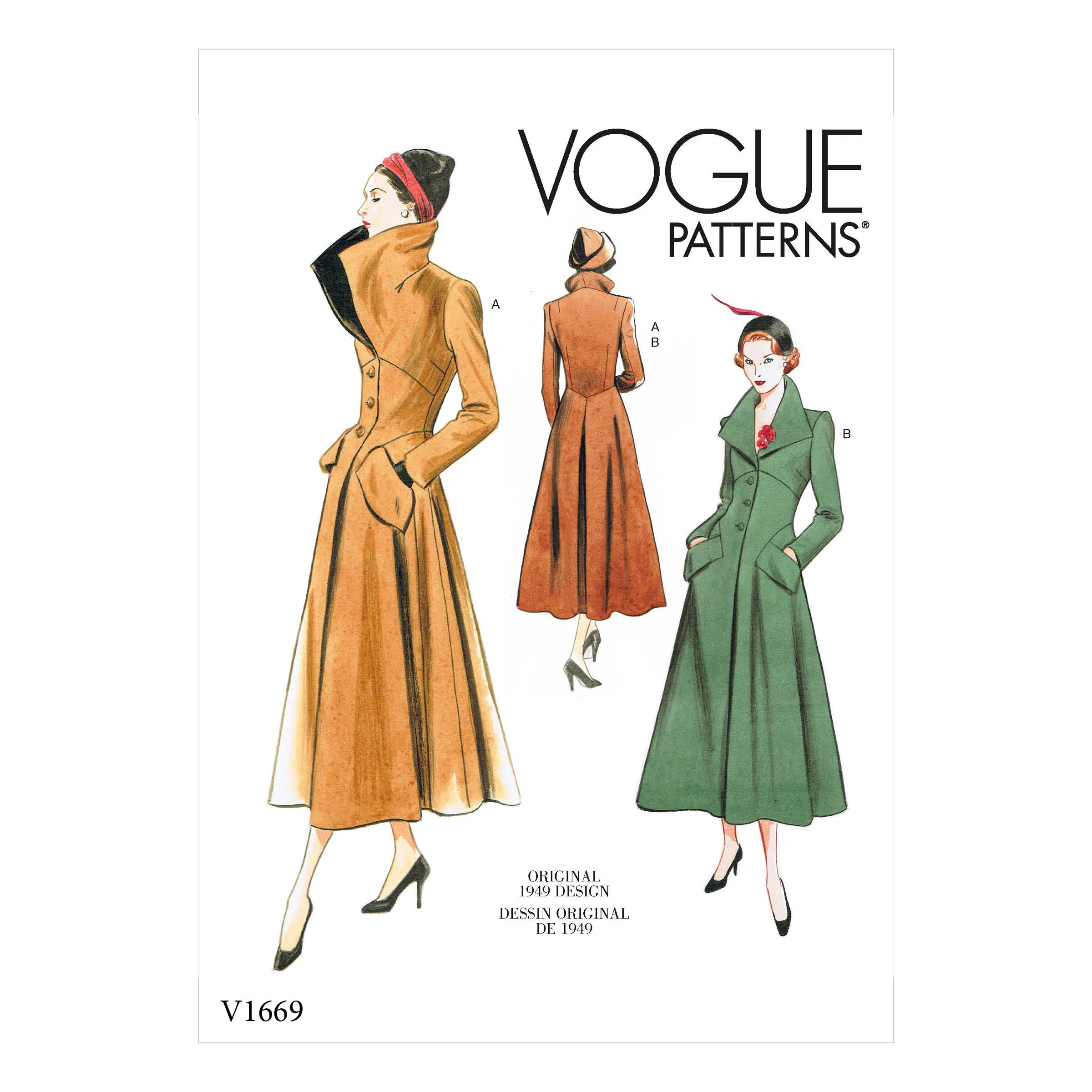 V1669 Misses' Outerwear (size: 14-16-18-20-22)